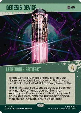 Genesis Device (Showcase) (TRK-422) [Star Trek] Foil