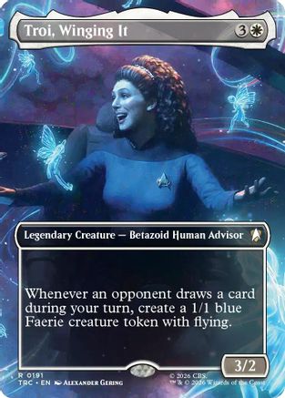 Troi, Winging It (Borderless) (TRC-191) [Commander: Star Trek] Foil