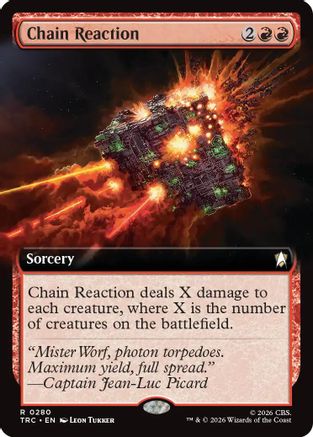 Chain Reaction (Extended Art) (TRC-280) [Commander: Star Trek]