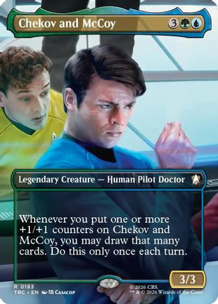 Chekov and McCoy (Borderless) (TRC-183) [Commander: Star Trek]