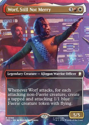 Worf, Still Not Merry (Borderless) (TRC-186) [Commander: Star Trek] Foil