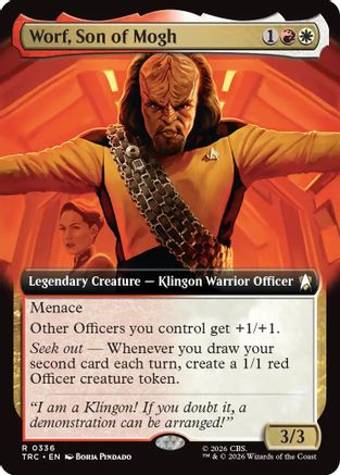 Worf, Son of Mogh (Extended Art) (TRC-336) [Commander: Star Trek]