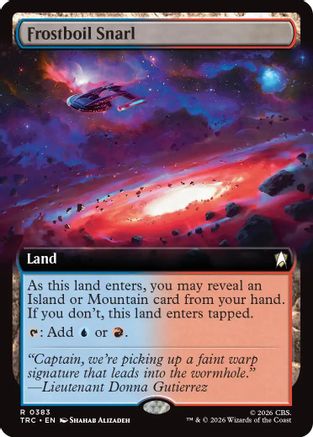 Frostboil Snarl (Extended Art) (TRC-383) [Commander: Star Trek]