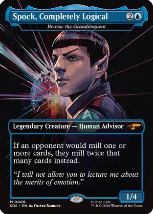 Spock, Completely Logical - Bruvac the Grandiloquent (Borderless) (SDS-008) [Star Trek: Stardates]