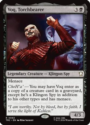 Voq, Torchbearer (Surge Foil) (TRC-063) [Commander: Star Trek] Foil