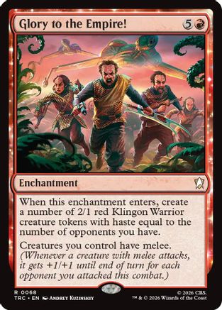 Glory to the Empire! (Surge Foil) (TRC-068) [Commander: Star Trek] Foil