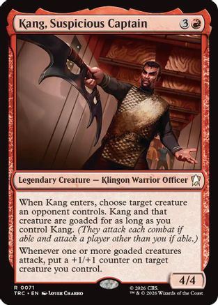 Kang, Suspicious Captain (Surge Foil) (TRC-071) [Commander: Star Trek] Foil