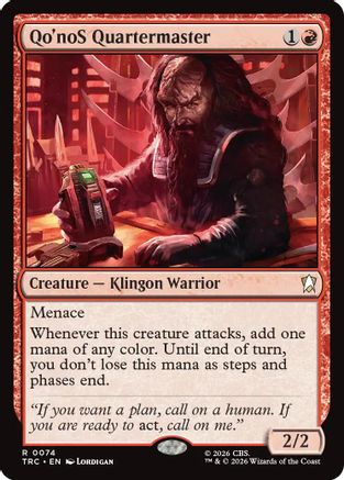 Qo'noS Quartermaster (Surge Foil) (TRC-074) [Commander: Star Trek] Foil
