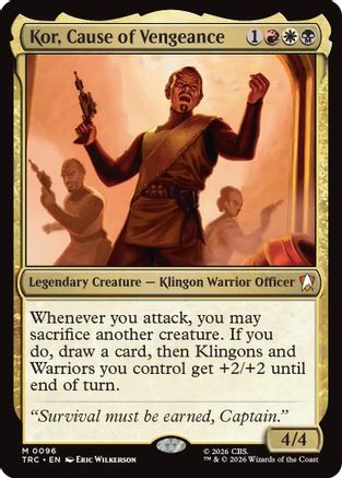 Kor, Cause of Vengeance (TRC-096) [Commander: Star Trek]