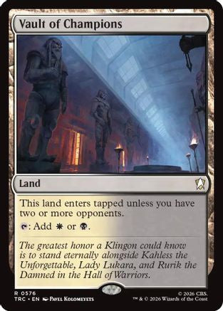 Vault of Champions (TRC-576) [Commander: Star Trek]