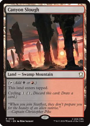 Canyon Slough (Surge Foil) (TRC-516) [Commander: Star Trek] Foil