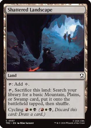 Shattered Landscape (Surge Foil) (TRC-557) [Commander: Star Trek] Foil
