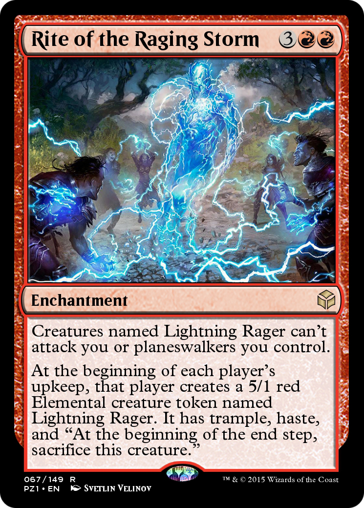 Rite of the Raging Storm (PZ1-067) [Legendary Cube Prize Pack]
