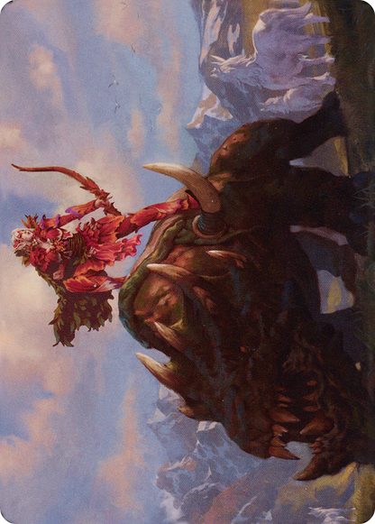 Meria's Outrider // Meria's Outrider (ADMU-037) (Borderless) [Dominaria United Art Series] Foil