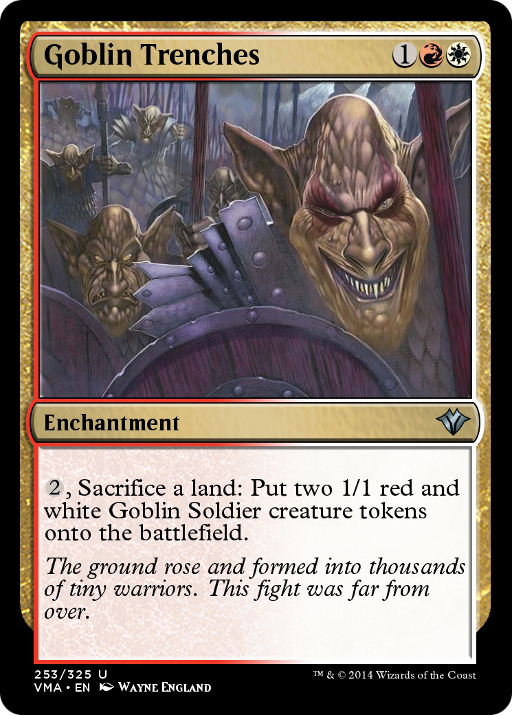 Goblin Trenches (VMA-253) [Vintage Masters] Foil