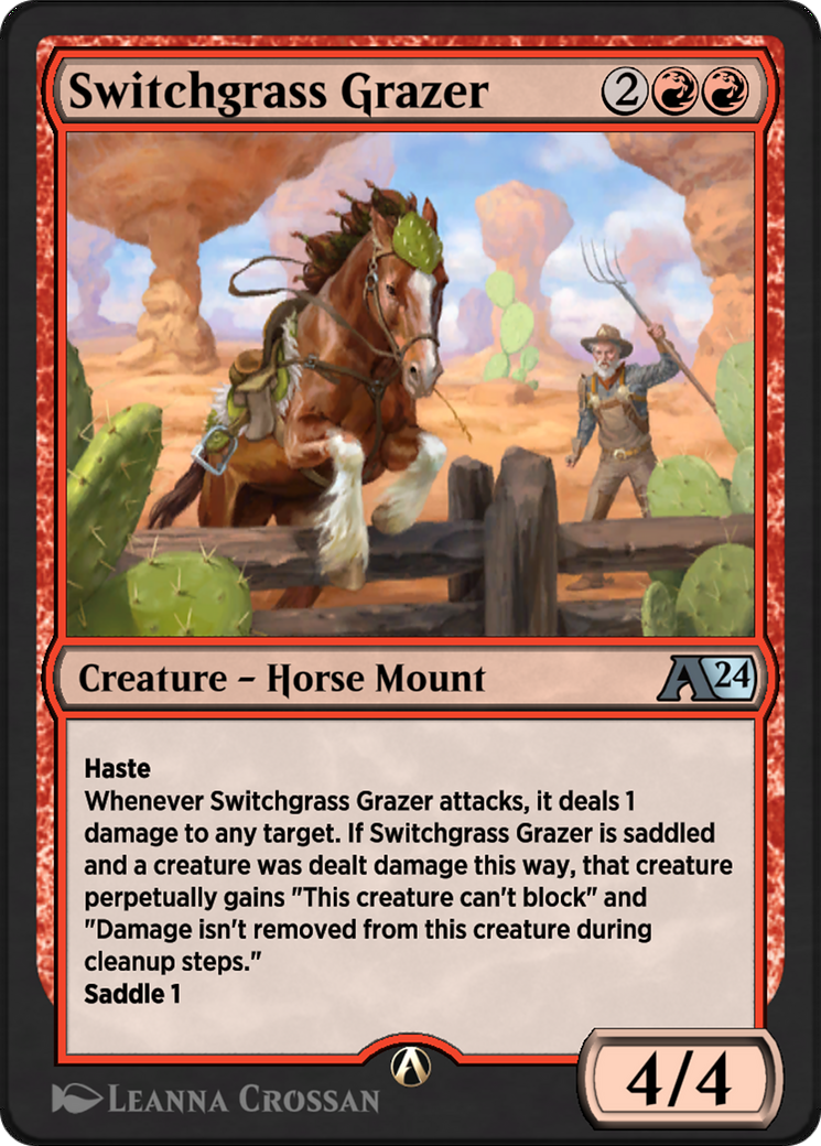 Switchgrass Grazer (YOTJ-014) [Alchemy: Outlaws of Thunder Junction]