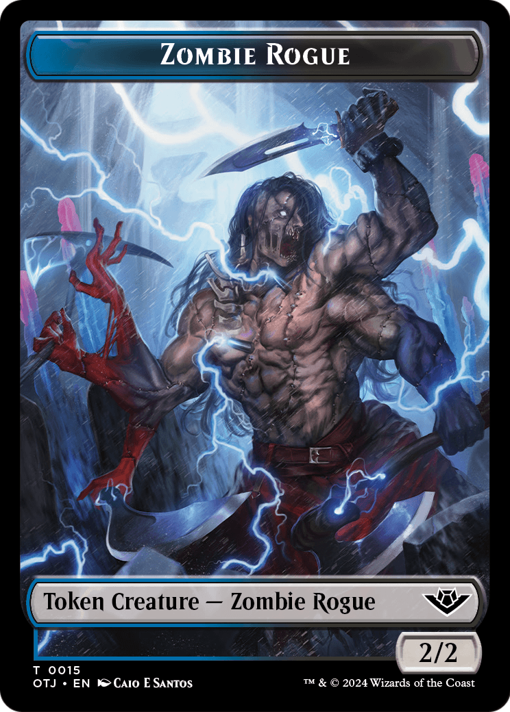 Zombie Rogue (TOTJ-015) [Outlaws of Thunder Junction Tokens]