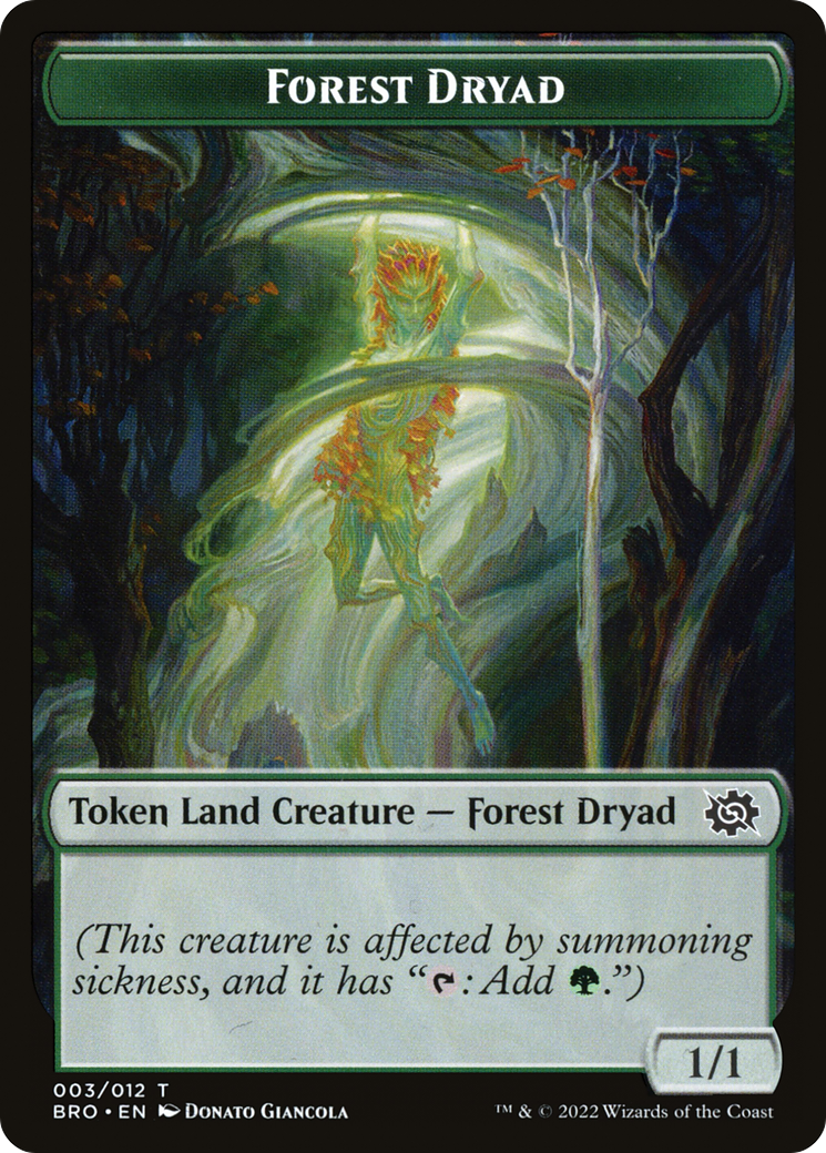 Forest Dryad (TBRO-003) [The Brothers' War Tokens] Foil
