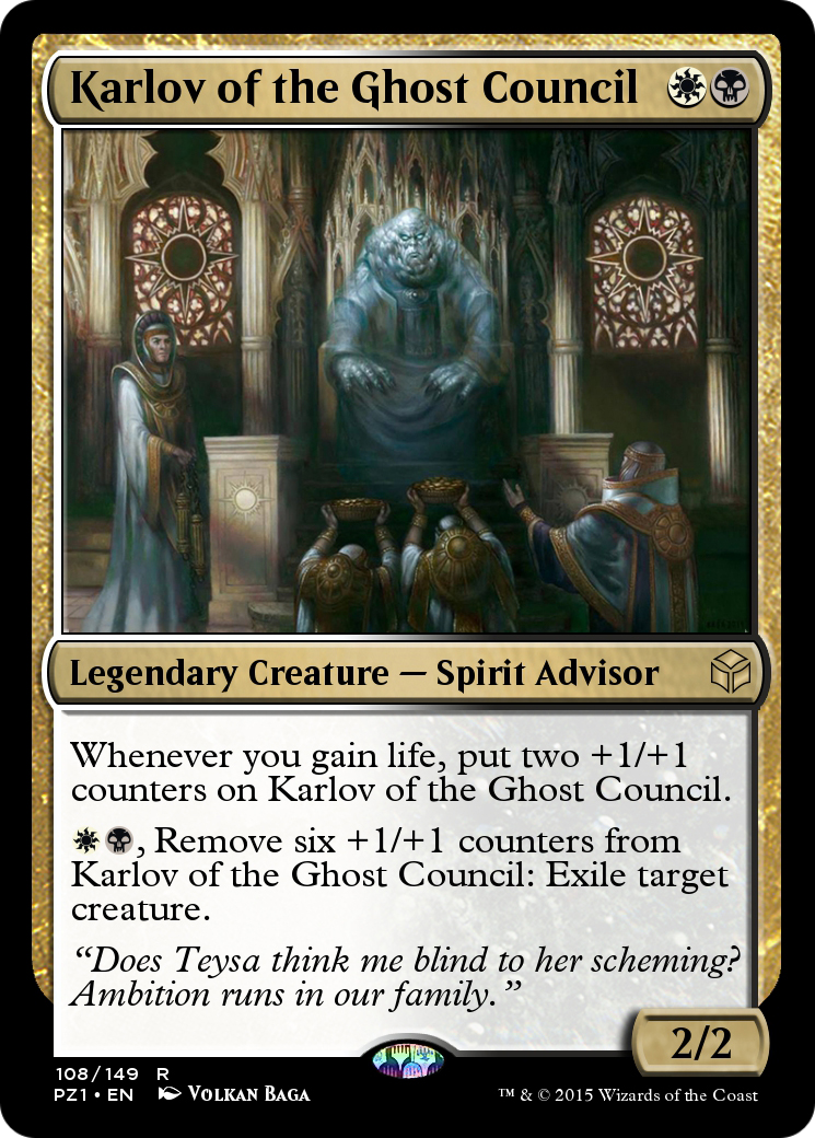 Karlov of the Ghost Council (PZ1-108) [Legendary Cube Prize Pack]