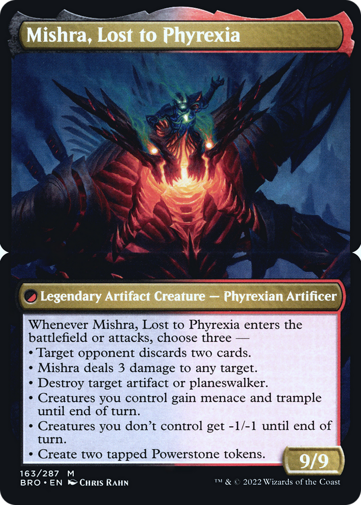 Mishra, Lost to Phyrexia (PBRO-163BS) [The Brothers' War Promos] Foil