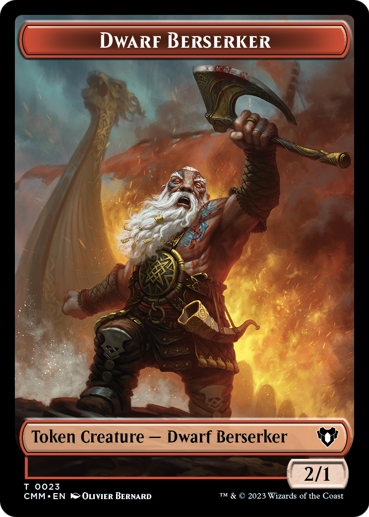 Dwarf Berserker (TCMM-023) [Commander Masters Tokens]
