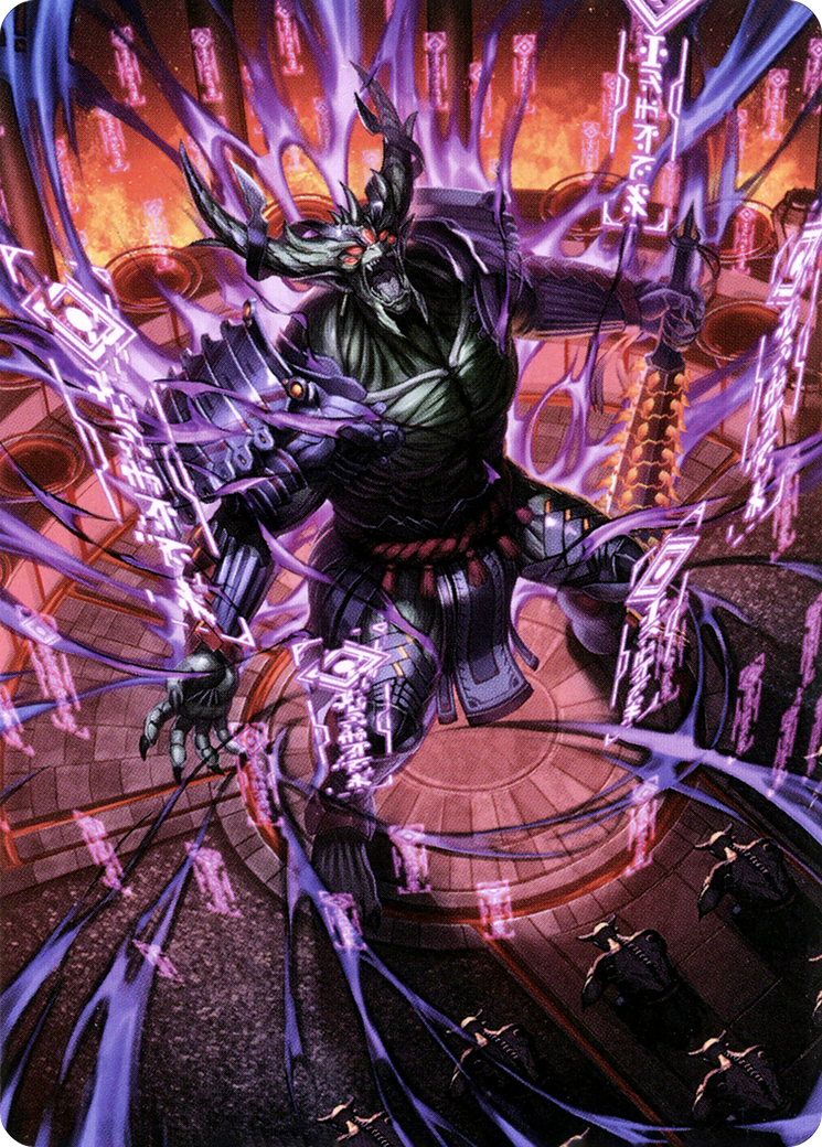 Hidetsugu, Devouring Chaos // Hidetsugu, Devouring Chaos (ANEO-056) (Borderless) [Neon Dynasty Art Series] Foil