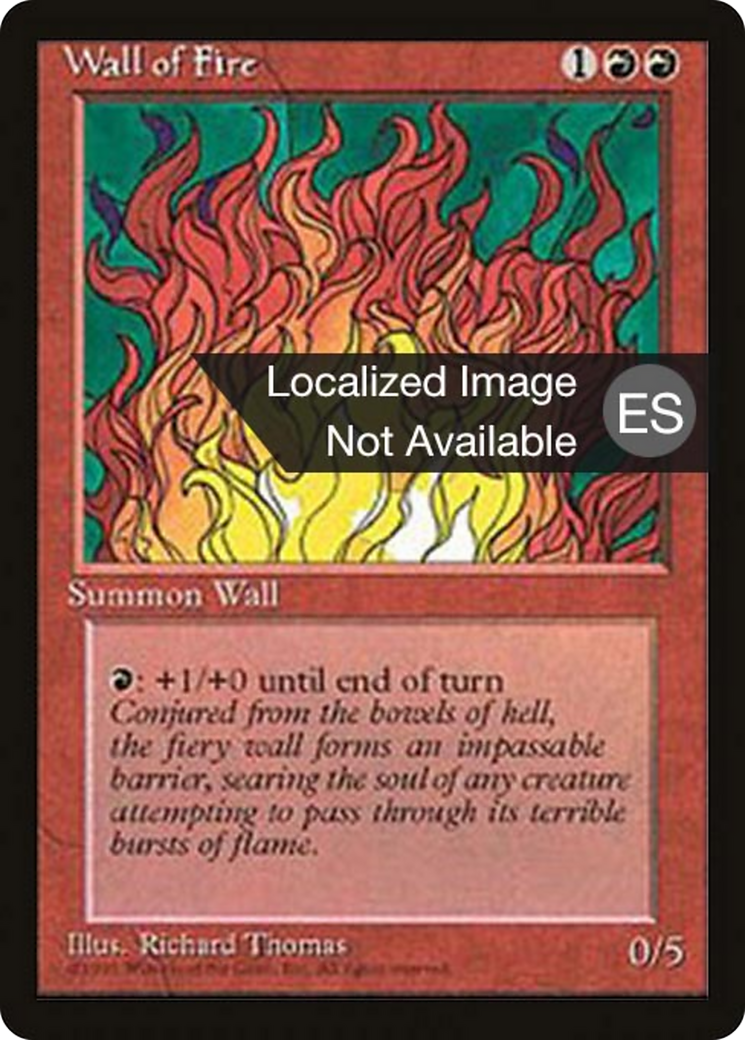 Wall of Fire (4BB-230) [Fourth Edition Foreign Black Border]