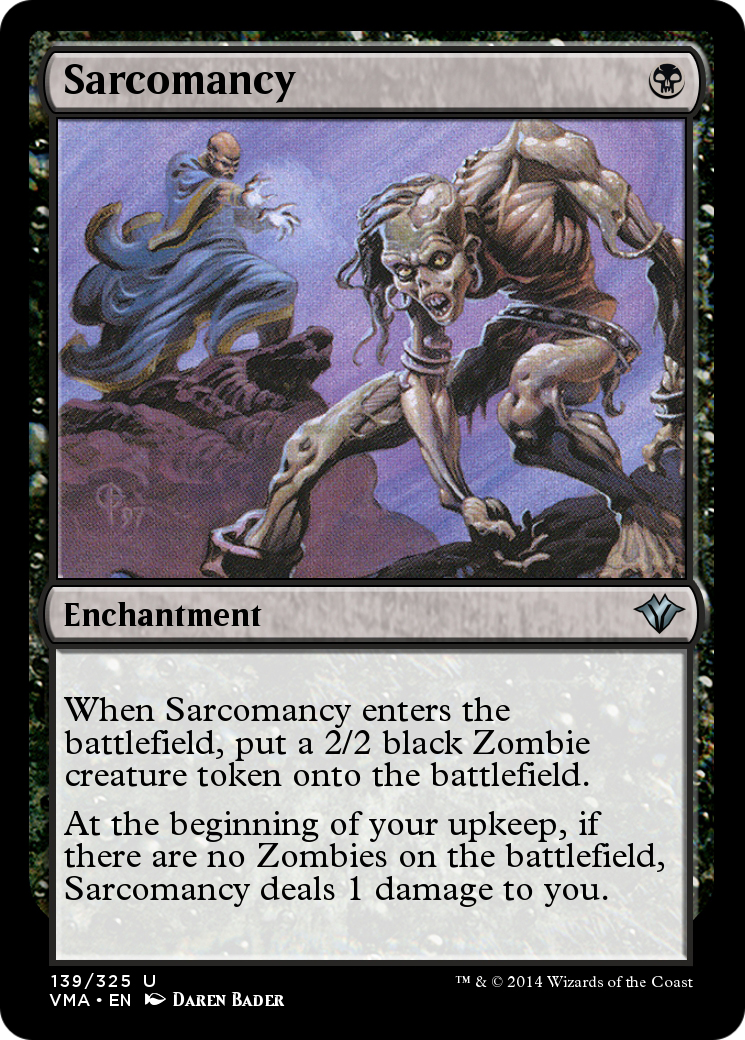 Sarcomancy (VMA-139) [Vintage Masters] Foil