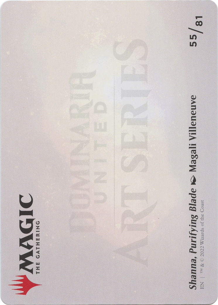 Shanna, Purifying Blade // Shanna, Purifying Blade (ADMU-055) (Borderless) [Dominaria United Art Series] Foil
