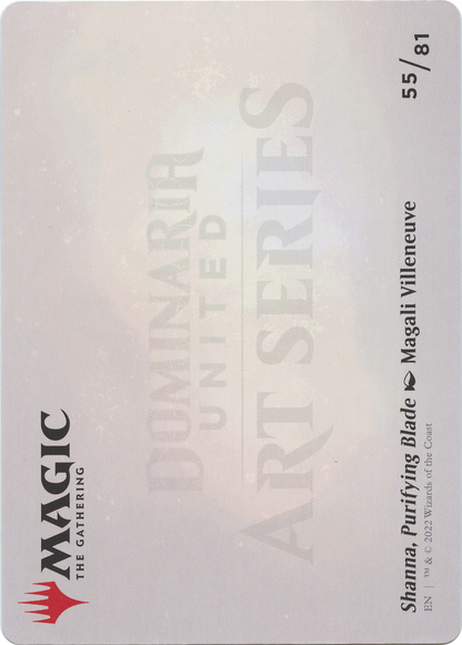 Shanna, Purifying Blade // Shanna, Purifying Blade (ADMU-055) (Borderless) [Dominaria United Art Series] Foil