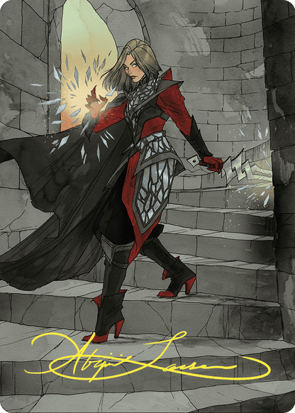 Rowan, Scion of War // Rowan, Scion of War (AWOE-059) (Borderless) [Wilds of Eldraine Art Series]