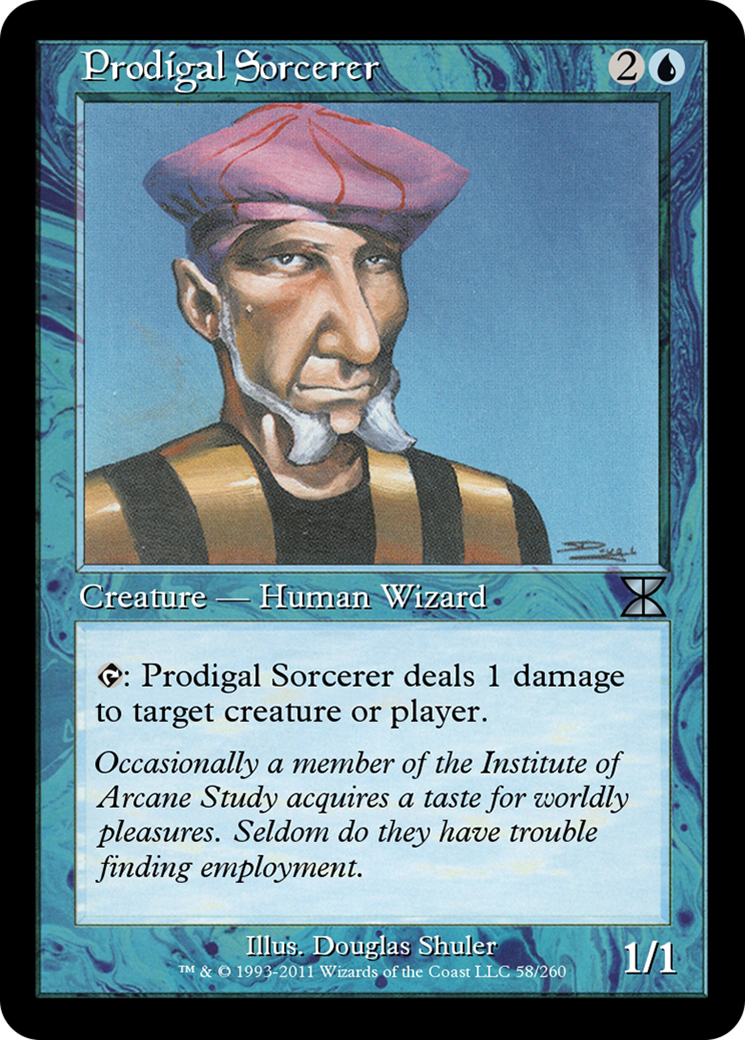 Prodigal Sorcerer (ME4-058) [Masters Edition IV] Foil