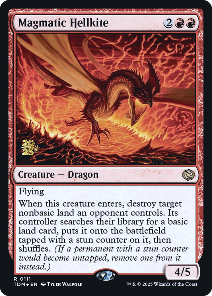 Magmatic Hellkite [Tarkir: Dragonstorm Prerelease Cards]