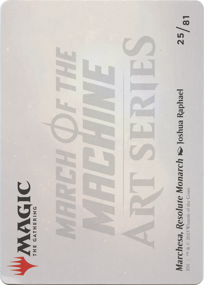 Marchesa, Resolute Monarch // Marchesa, Resolute Monarch (AMOM-025) (Borderless) [March of the Machine Art Series]