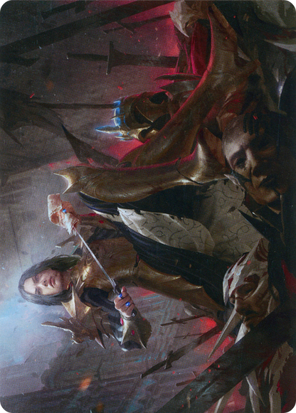 Marchesa, Resolute Monarch // Marchesa, Resolute Monarch (AMOM-025) (Borderless) [March of the Machine Art Series] Foil