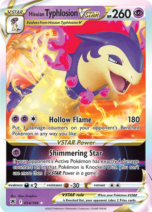 Typhlosion de Hisui VSTAR (054/189) [Épée et Bouclier : Astres Radieux]