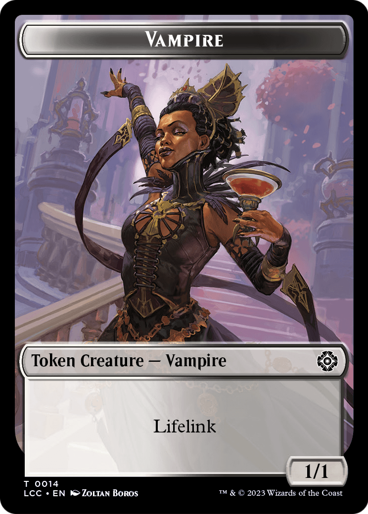 Vampire (TLCC-014) [The Lost Caverns of Ixalan Commander Tokens] Foil