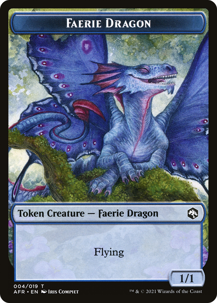 Faerie Dragon (AFR-004) [Adventures in the Forgotten Realms Tokens] Foil