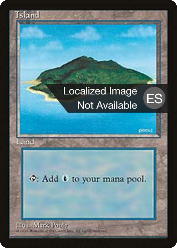 Island (B) (4BB-178) [Fourth Edition Foreign Black Border]