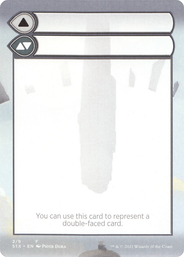 Double-Faced Substitute Card (SSTX-002) (Borderless) [Strixhaven: School of Mages Substitute Cards]