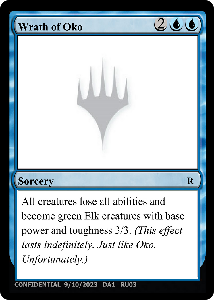 Wrath of Oko (UNK-RU03B) [Unknown Event]