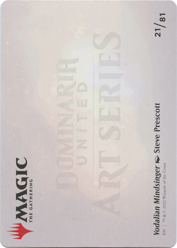Vodalian Mindsinger // Vodalian Mindsinger (ADMU-021) (Borderless) [Dominaria United Art Series] Foil