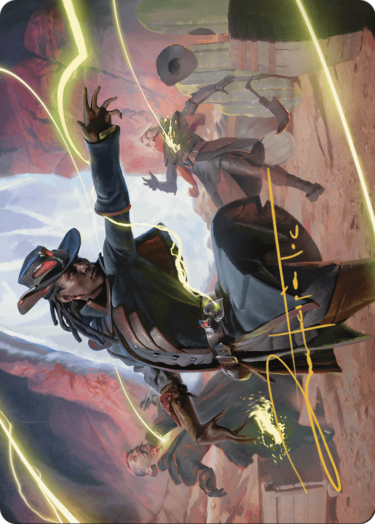 Lilah, Undefeated Slickshot // Lilah, Undefeated Slickshot (AOTJ-026) (Borderless) [Outlaws of Thunder Junction Art Series]