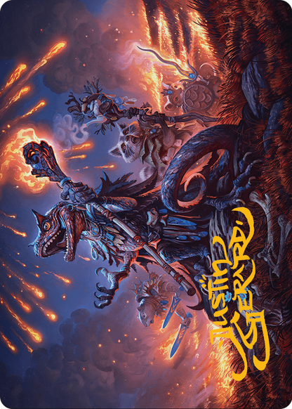 Valley Flamecaller // Valley Flamecaller (ABLB-021) (Borderless) [Bloomburrow Art Series] Foil
