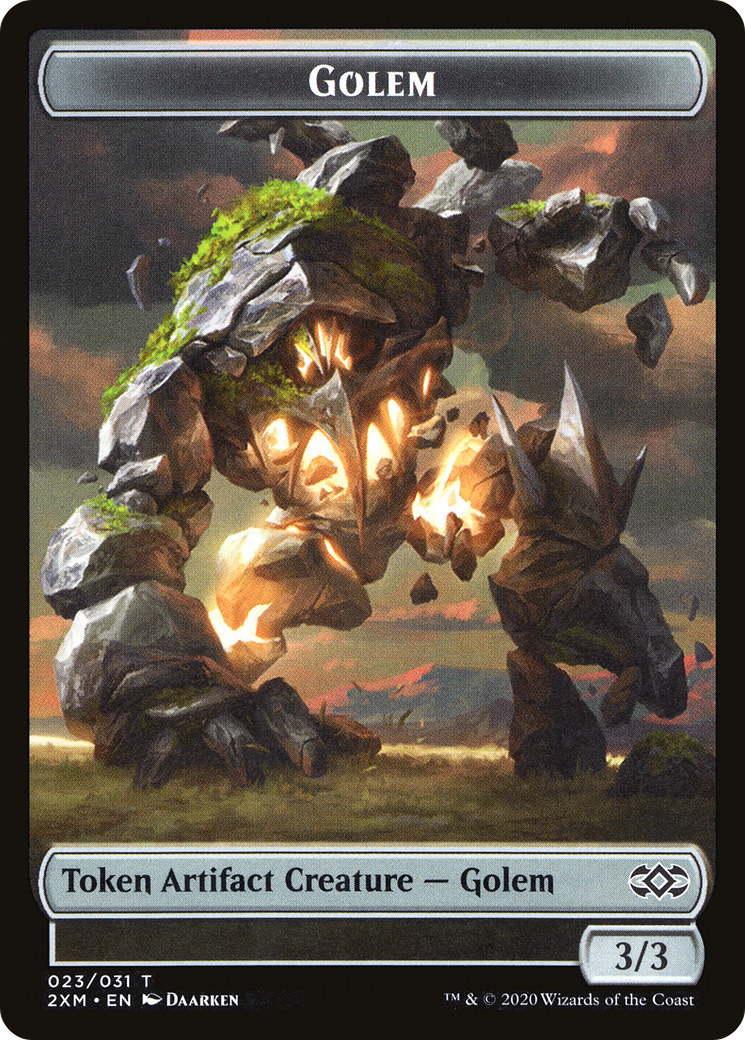 Golem (T2XM-023) [Double Masters Tokens] Foil
