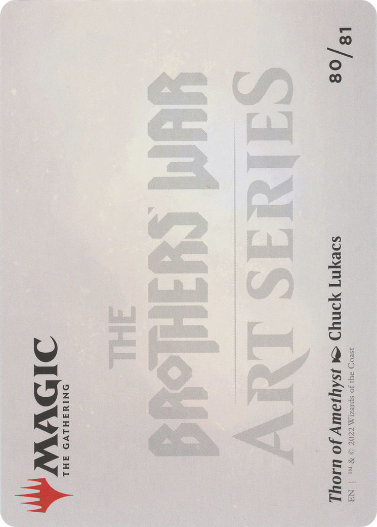 Thorn of Amethyst // Thorn of Amethyst (ABRO-080) (Borderless) [The Brothers' War Art Series] Foil