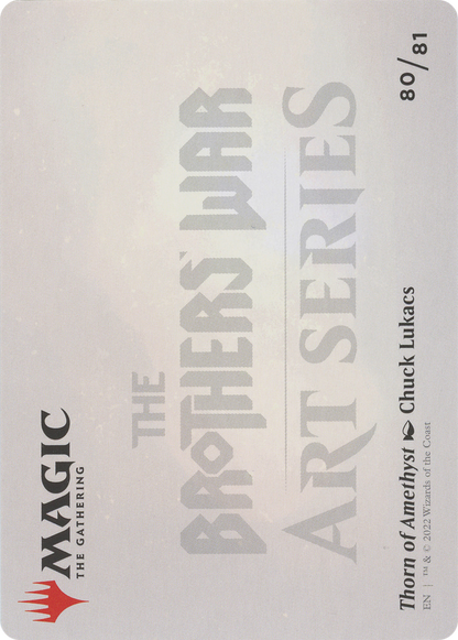 Thorn of Amethyst // Thorn of Amethyst (ABRO-080) (Borderless) [The Brothers' War Art Series] Foil