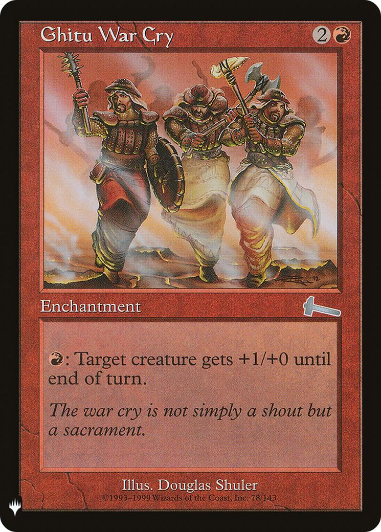 Ghitu War Cry (LIST-078) [The List]