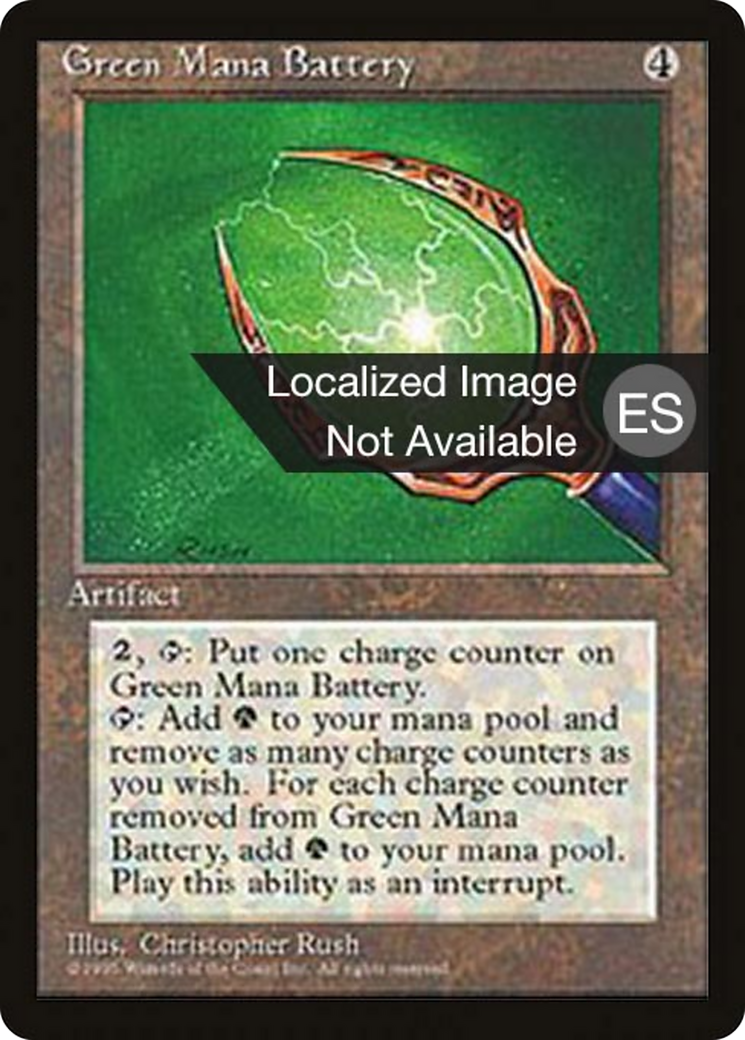 Green Mana Battery (4BB-323) [Fourth Edition Foreign Black Border]