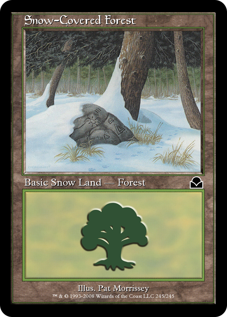 Snow-Covered Forest (ME2-245) [Masters Edition II] Foil